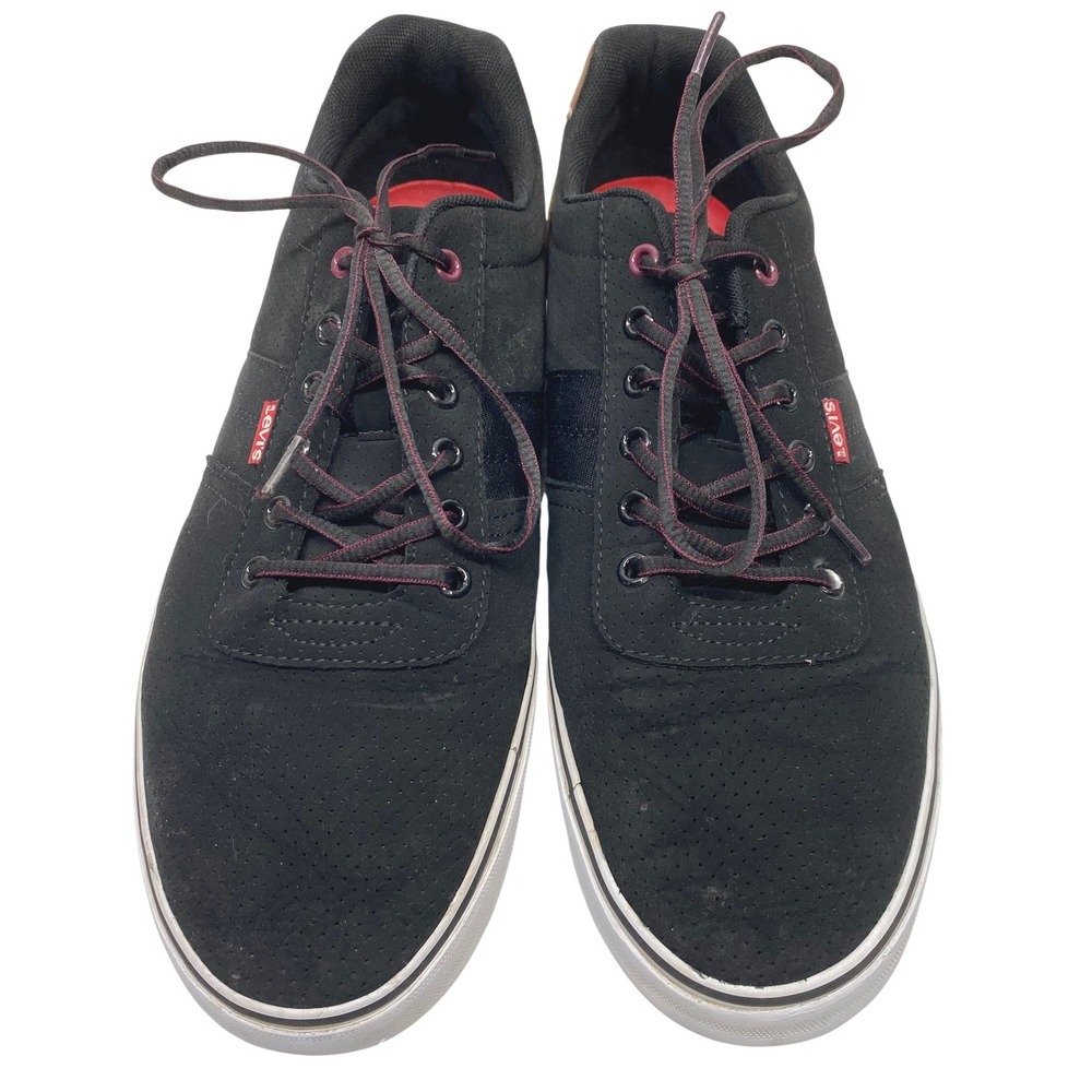 Levis Mens Black Casual Sneakers Synthetic Upper Size 13 - Picture 3 of 10